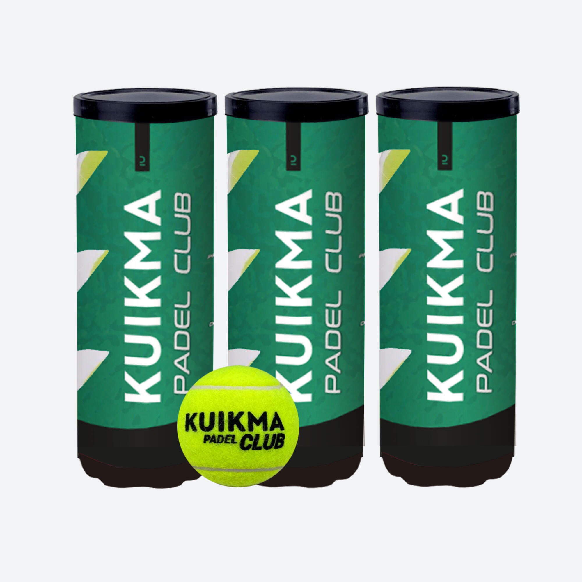 KUIKMA Tripack de bolas de pádel presurizadas - Kuikma PB Club