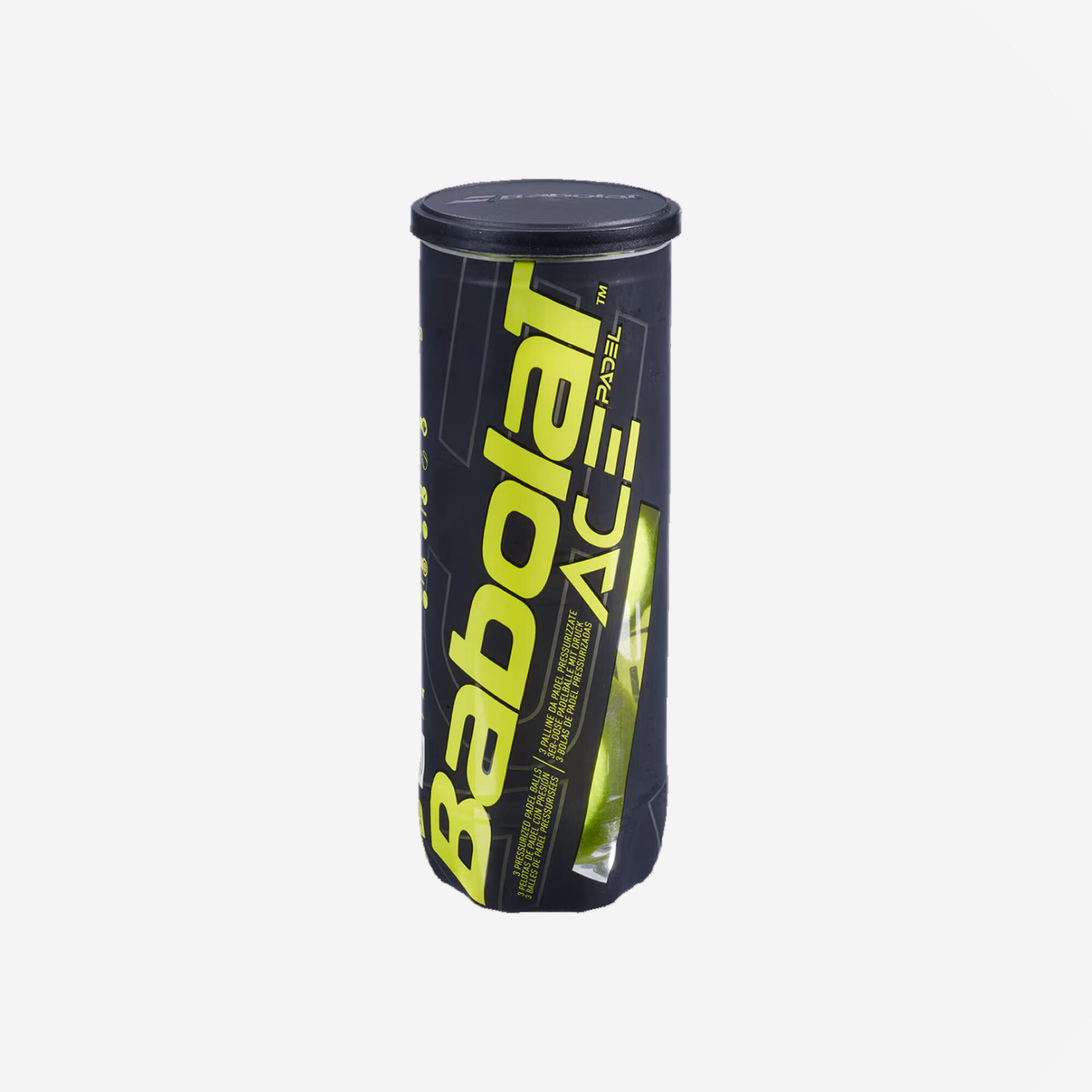 BABOLAT Tubo de 3 pelotas de pádel presurizadas - BABOLAT Padel Ace