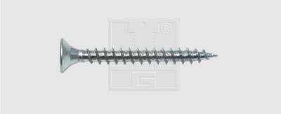 SWG 4009155698977 Spanplattenschraube 4.5 mm 45 mm Kreuzschlitz Pozidriv Stahl verzinkt 500 St.