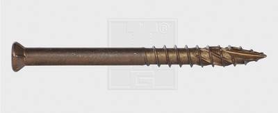 SWG 1811556210 Terrassenschrauben 5.5 mm 60 mm T-Profil Edelstahl A2 thermisch gebräunt 500 St.