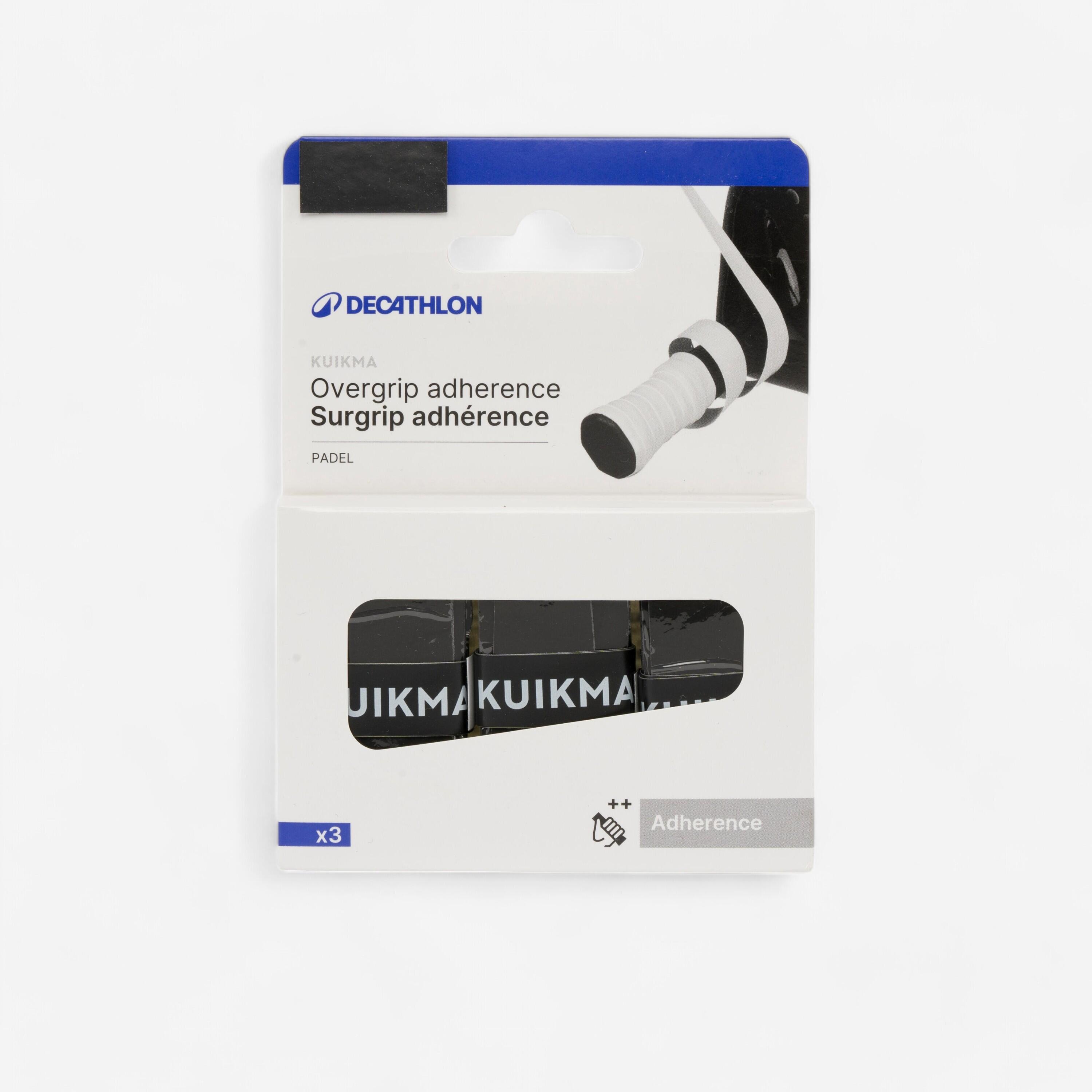 KUIKMA Cubregrip de pádel - ADHÉRENCE negro