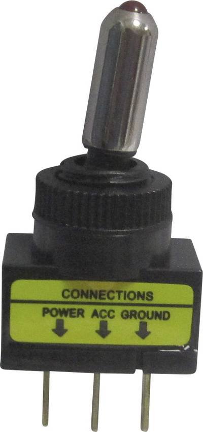 TRU COMPONENTS 1587806 Kfz-Kippschalter TC-R13-61L2 ILLUMINATED RED 12 V/DC 20 A 1 x Aus/Ein rastend 1 St.