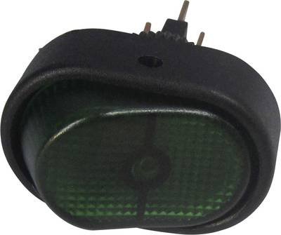 TRU COMPONENTS 1587551 Kfz-Wippschalter TC-R13-133B-SQ GREEN 12 V/DC 30 A 1 x Aus/Ein rastend 1 St.