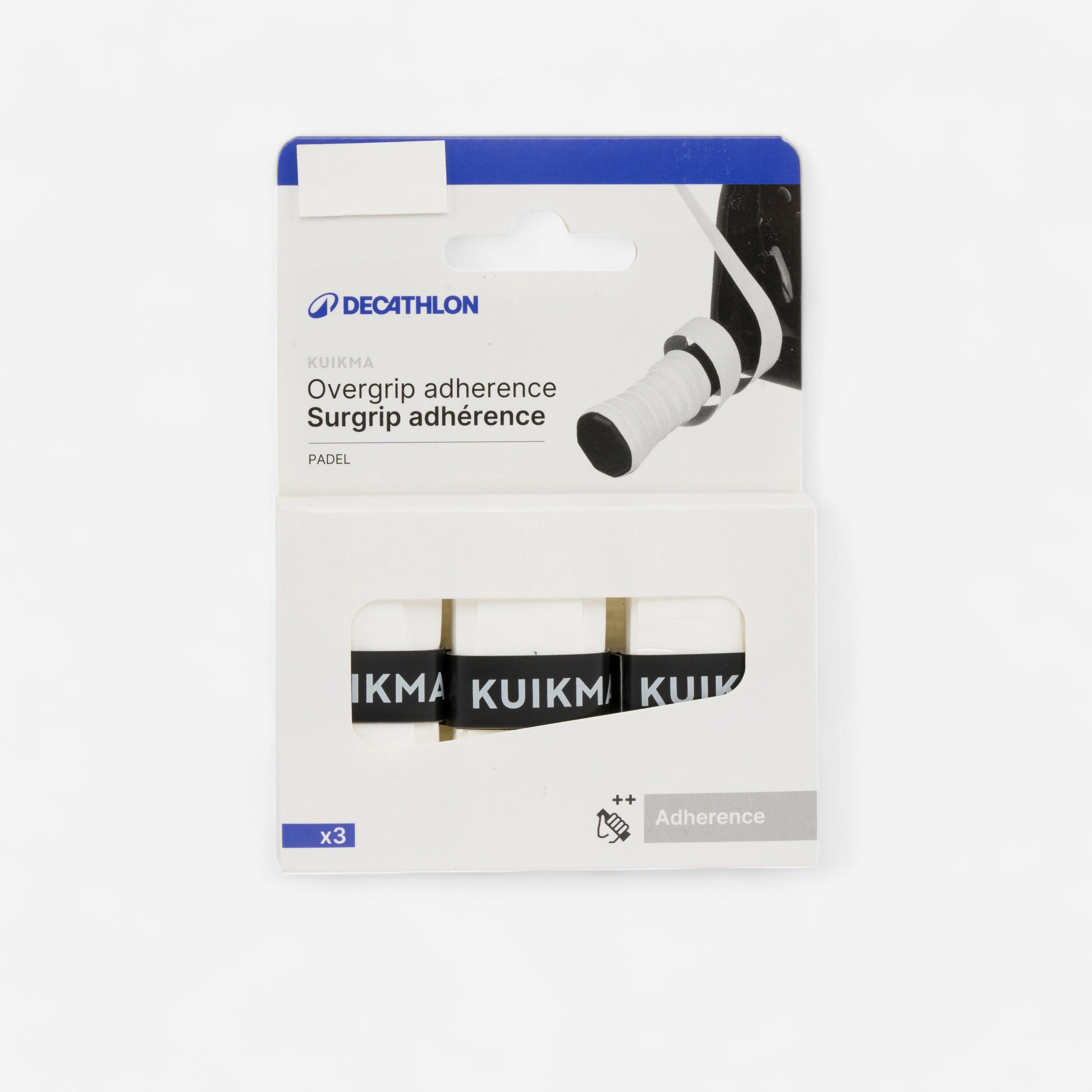 KUIKMA Cubregrip de pádel - ADHÉRENCE blanco