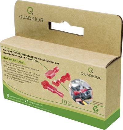 Quadrios 2011C402 2011C402 Abzweigverbinder flexibel: 0.5-1 mm² starr: 0.5-1 mm² Polzahl: 2 20 St. Rot