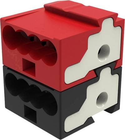Degson DG220B-2.1-08P-1Y-16A(H) Verbindungsklemme flexibel: - starr: 0.28-1.0 mm² Polzahl: 8 1 St. Dunkelgrau, Rot