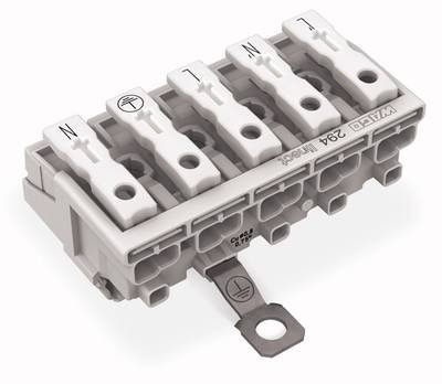 Netzanschlussklemme starr: 0.5-2.5 mm² Polzahl: 5 WAGO WAGO GmbH & Co. KG 250 St. Weiß