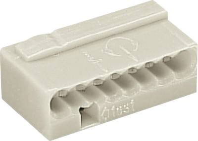 Dosenklemme starr: -0.8 mm² Polzahl: 8 WAGO 1 St. Lichtgrau