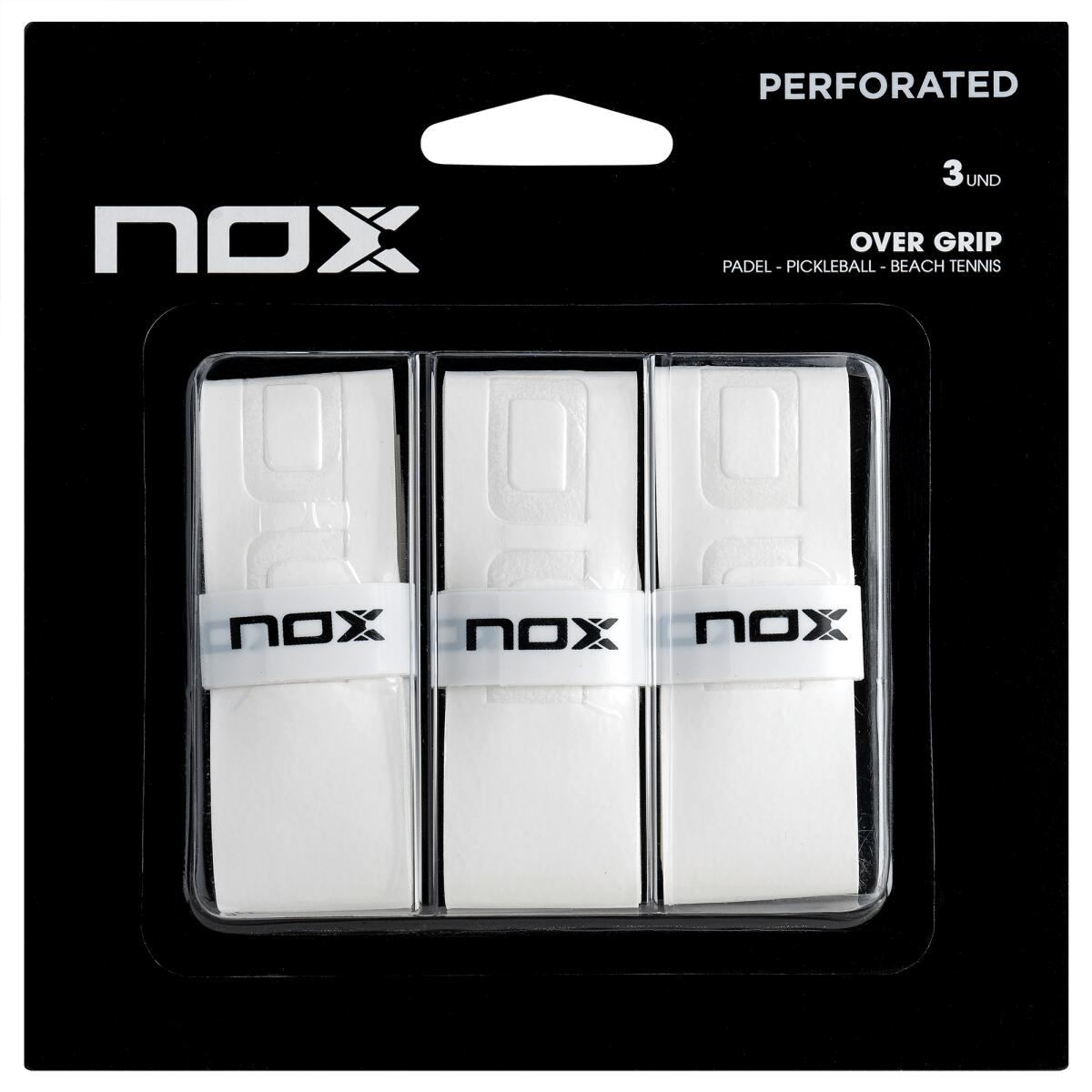 NOX Blíster Overgrip PRO Blanco Liso (3 uds)