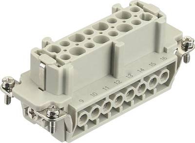 HARTING 09330162701 Buchseneinsatz Han® E 16 + PE Schrauben 1 St. Piece