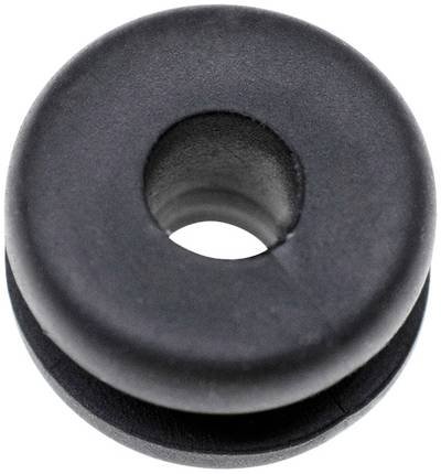TRU COMPONENTS TC-10820704 Kabeldurchführung Klemm-Ø (max.) 4 mm Plattenstärke (max.) 1 mm PVC Schwarz 1000 St.