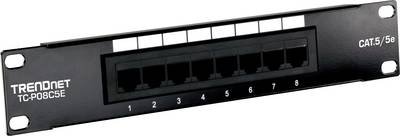 TrendNet TC-P08C5E Patch-Panel CAT 5e Schwarz