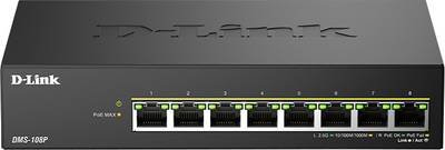 D-Link DMS-108P/E Netzwerk Switch RJ45 DMS-108P/E PoE-Funktion