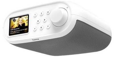 hama 00054259 Digitalradio "DIR400", DAB+/Internetradio/Bluetooth® RX/App, Wecker, Weiß