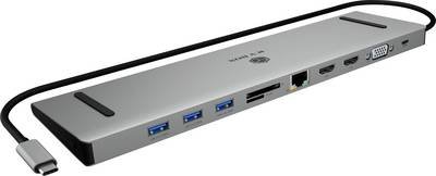 IB-DK2106a-CPD, USB Type-C® 11 in 1 Notebook DockingStation mit dreifacher Videoausgabe