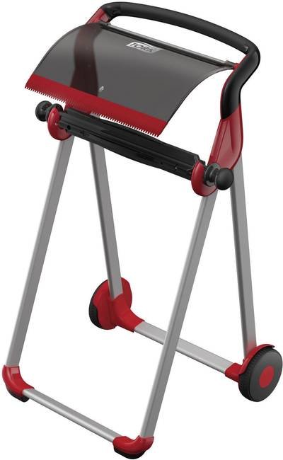 TORK 652008 Tork Performance - Rollenhalter - Kunststoff Wischtuchbodenständer Plastik, Stahl Schwarz, Rot 1 St.