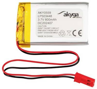 Akyga LP503448 Akkupack x Spezial-Akku LiPo 3.7 V 800 mAh
