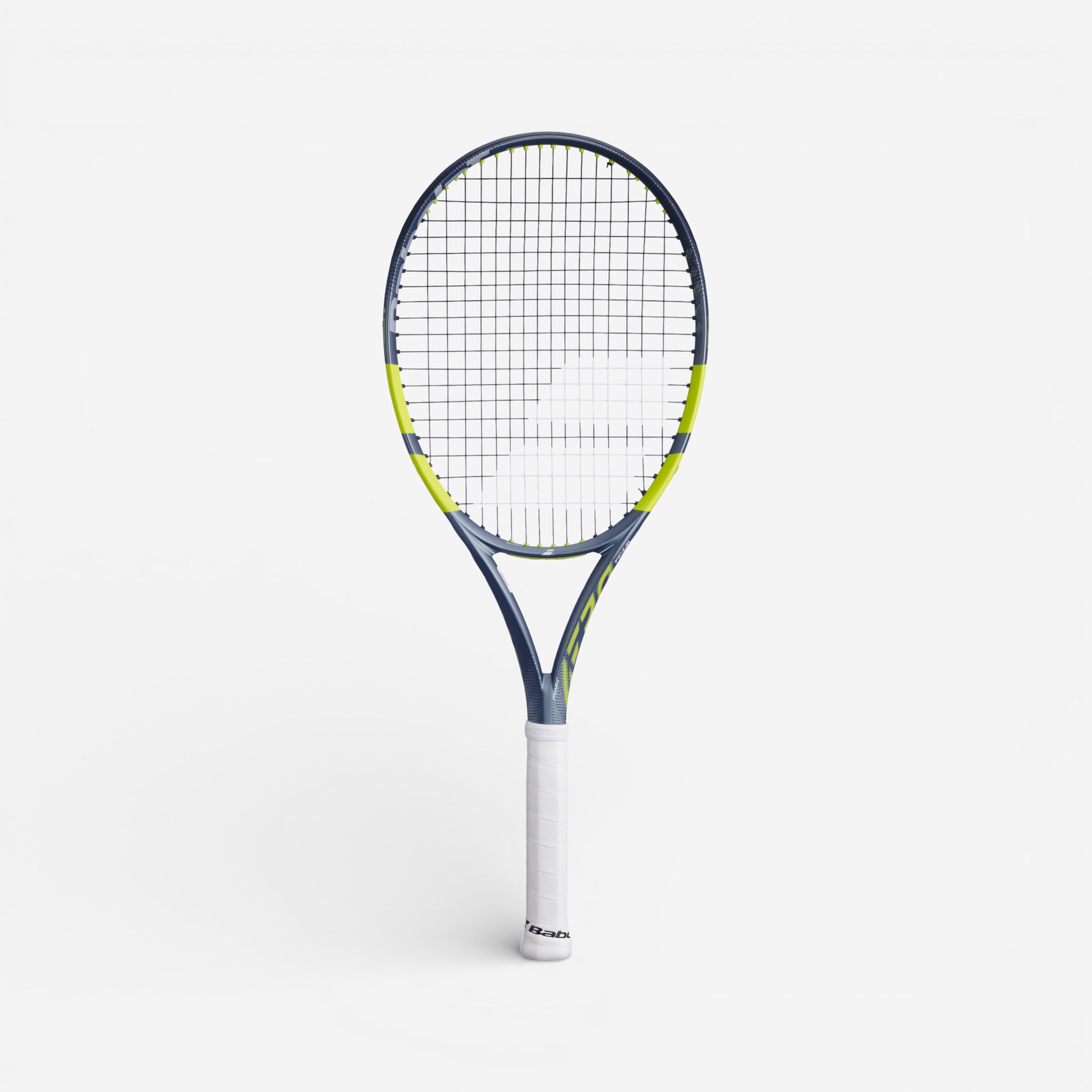 BABOLAT Raqueta de tenis para adulto 285 g, Babolat Pure Aero Team Gen9 gris amarillo encordada