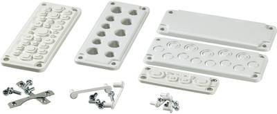 Fibox FMC 25F Kabeldurchführungsplatte Klemm-Ø (max.) 26 mm Thermoplast Lichtgrau (RAL 7035) 1 St.