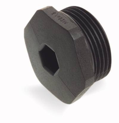 WAGO 895-1605 Blindstopfen mit O-Ring Polyamid Schwarz 5 St.