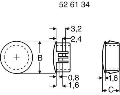PB Fastener 430 2734 Lochstopfen Plattenstärke (max.) 3.2 mm Kunststoff Weiß 1 St.
