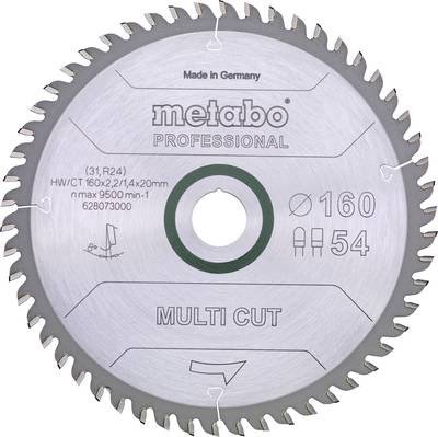 Metabo MULTI CUT PROFESSIONAL 628293000 Kreissägeblatt 165 x 20 x 1.4 mm Zähneanzahl: 54 1 St.