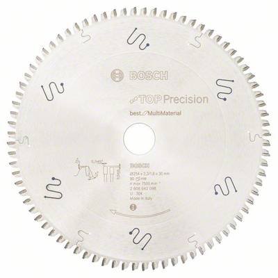 Bosch Accessories Top Precision 2608642098 Hartmetall Kreissägeblatt 254 x 30 x 2.3 mm Zähneanzahl: 80 1 St.