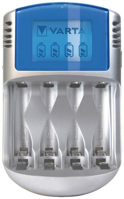 Varta LCD Charger 12V&USB Rundzellen-Ladegerät NiMH Micro (AAA), Mignon (AA)