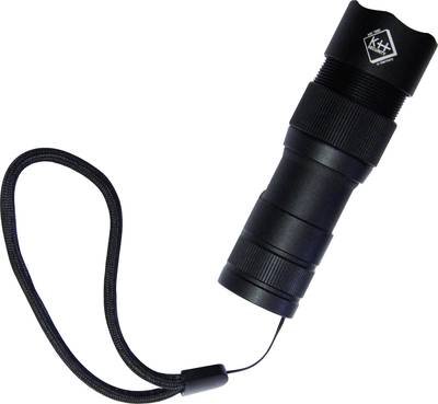 kh-security Pro Alarm Taschenlampe mit Handschlaufe, mit USB-Schnittstelle akkubetrieben 300 lm 99 g