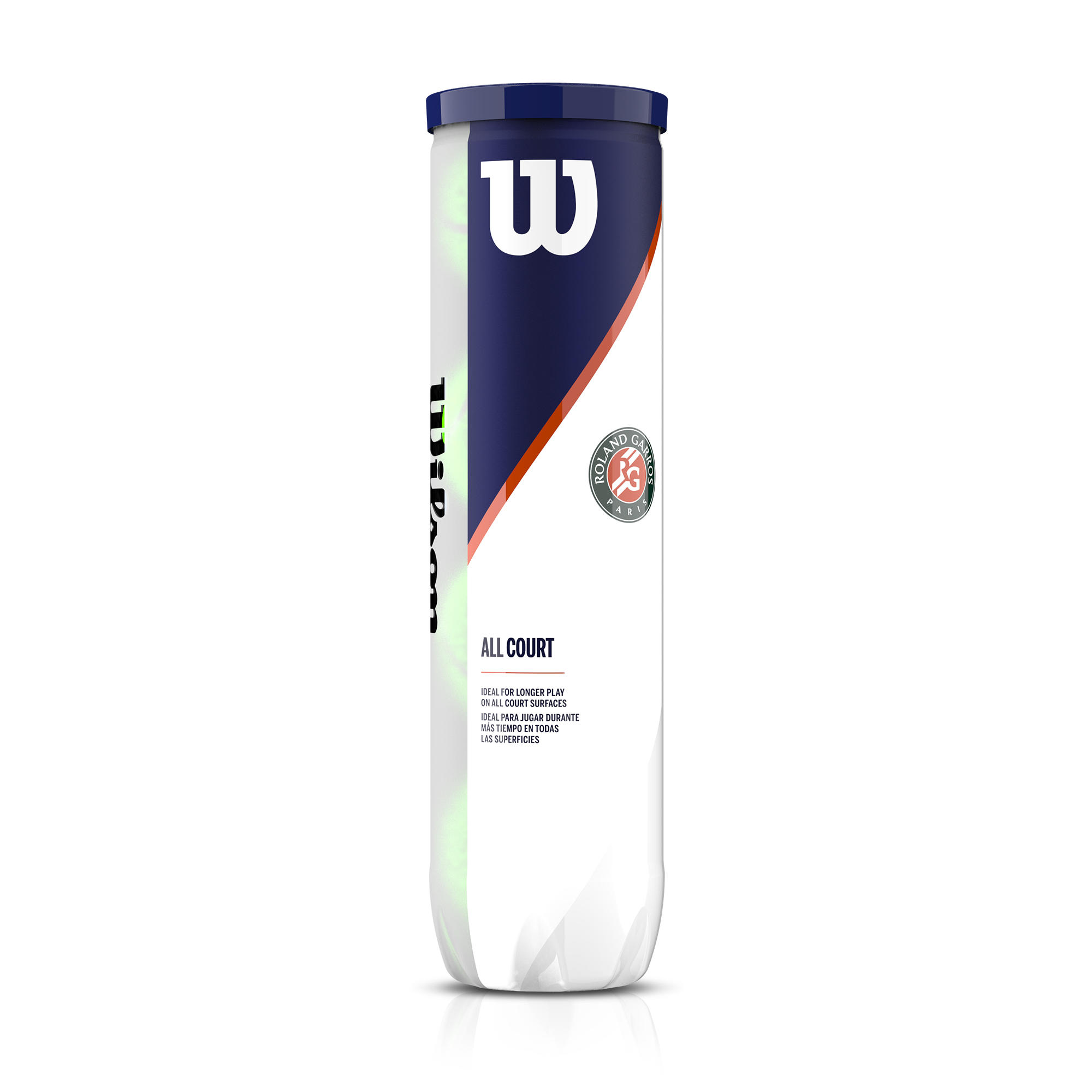 WILSON Pelota de tenis Wilson Roland Garros All Court x4 velocidad