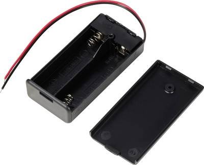 TRU COMPONENTS TC-13220620 Batteriehalter 2x Mignon (AA) Kabel (L x B x H) 70 x 34.5 x 18.8 mm