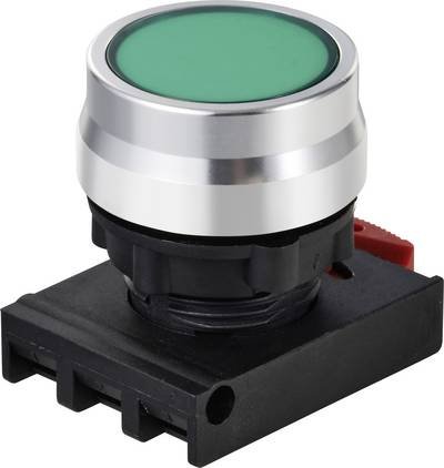 TRU COMPONENTS TC-12835228 ONPOW26BK-G Drucktaster-Frontelement Knopf Grün 1 St.