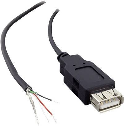 USB A Kupplung 2.0 mit offenem Kabelende USB A Kupplung 2.0 1582675 TRU COMPONENTS Inhalt: 1 St.