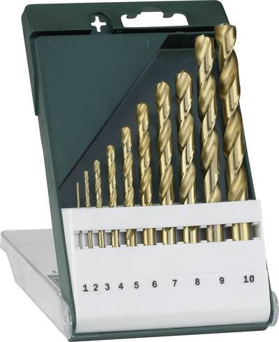 Bosch Accessories 2609255130 HSS Metall-Spiralbohrer-Set 10teilig 1 mm, 2 mm, 3 mm, 4 mm, 5 mm, 6 mm, 7 mm, 8 mm, 9 mm,