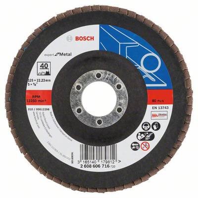 Bosch Accessories 2608606716 Bosch Expert for Metal X551 - Schleifscheibe Fächerschleifscheibe Durchmesser 125 mm 1 St.