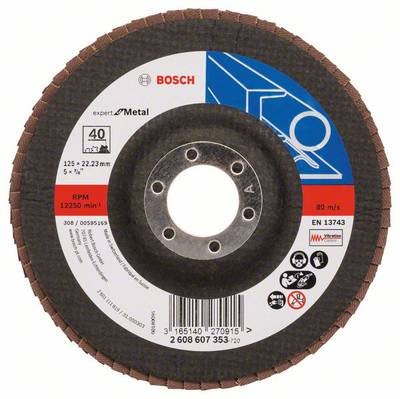 Bosch Accessories 2608607353 Bosch Power Tools Fächerschleifscheibe Durchmesser 125 mm 1 St.