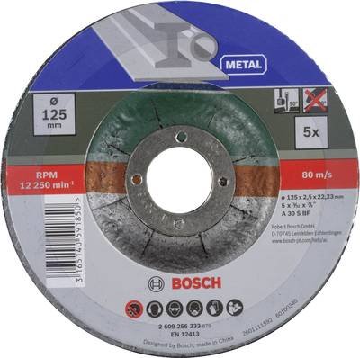 Bosch Accessories A 30 S BF 2609256333 Trennscheibe gekröpft 125 mm 5 St. Metall