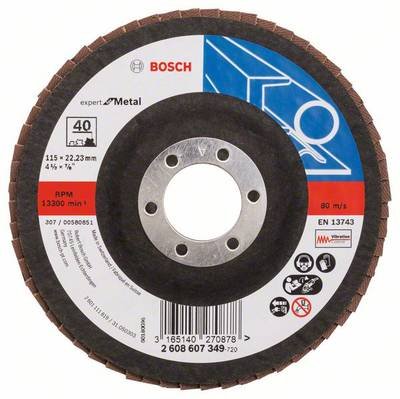 Bosch Accessories 2608607349 Bosch Power Tools Fächerschleifscheibe Durchmesser 115 mm 1 St.