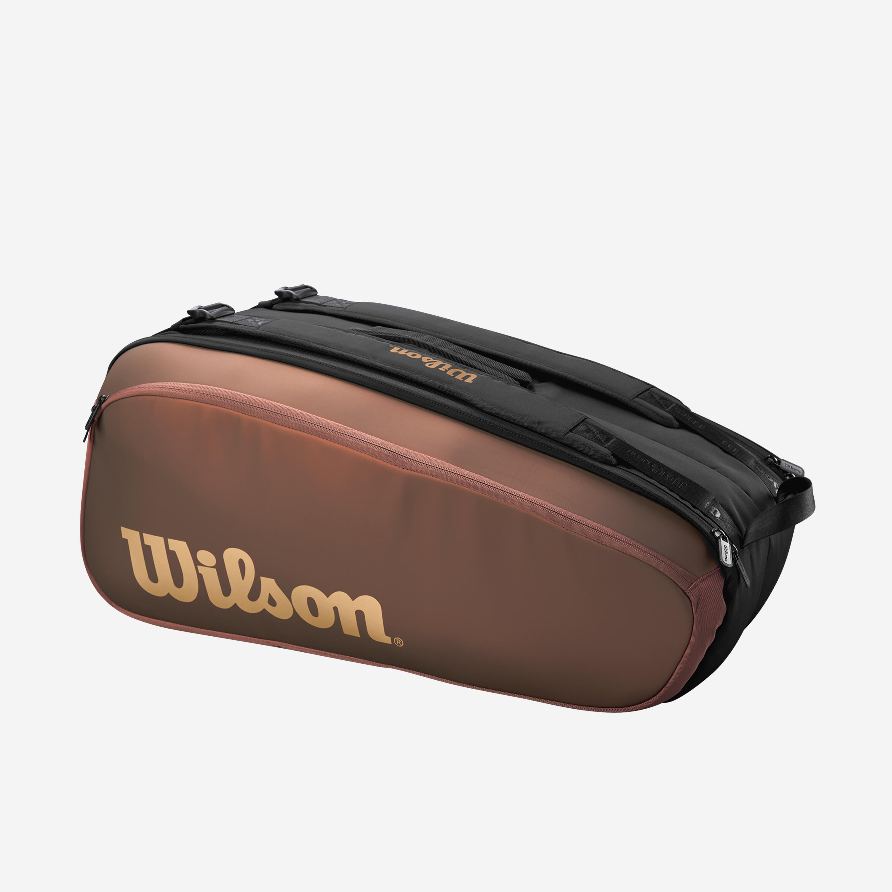 WILSON Raquetero de tenis thermobag Wilson super tour pro staff 9r marrón negro
