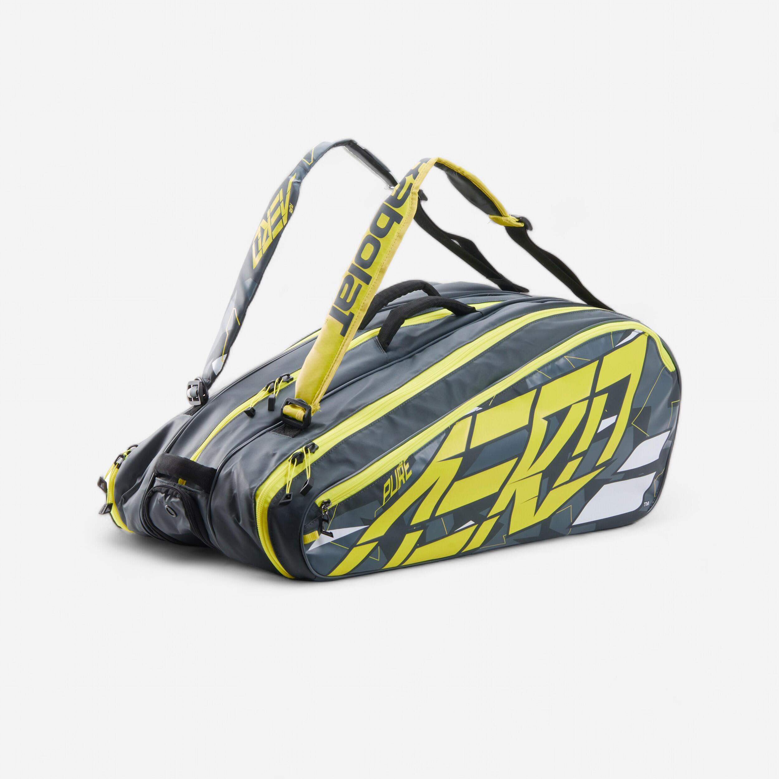 BABOLAT Raquetero tenis Thermobag Babolat RH12 Pure Aero 12 raquetas Gris amarillo