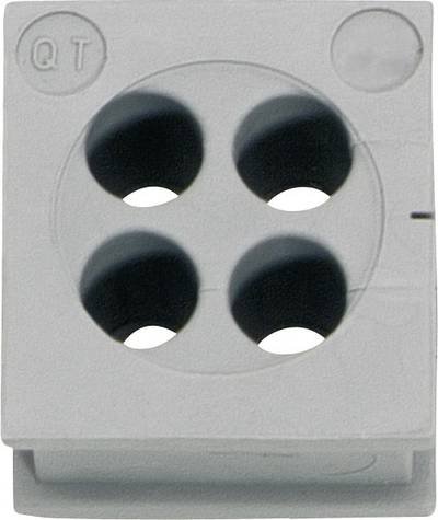 Icotek QT 4/6 Kabeldurchführung Klemm-Ø (max.) 6 mm Elastomer Grau 1 St.