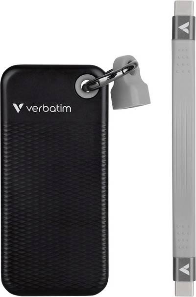 Verbatim Pocket 2 TB Externe SSD USB-C® (USB 3.2 Gen 2) Schwarz, Grau 32194