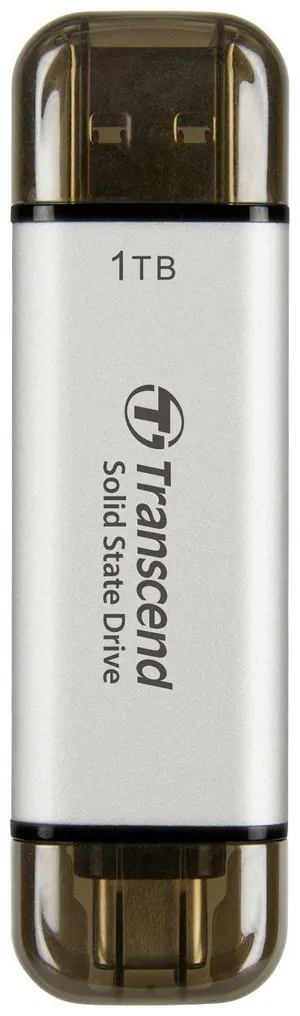 Transcend ESD310S 1 TB Externe SSD USB-A (USB 3.2 Gen 2), USB-C® Silber TS1TESD310S