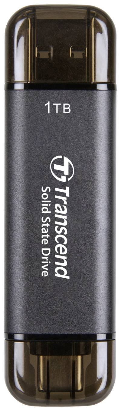 Transcend ESD310C 1 TB Externe SSD USB-A (USB 3.2 Gen 2), USB-C® Schwarz TS1TESD310C
