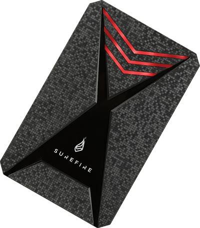 Surefire Gaming 1 TB Externe SSD-Festplatte 6.35 cm (2.5 Zoll) USB-A (USB 3.2 Gen 1) Schwarz 53684