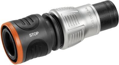 GARDENA 18253-50 Premium Kunststoff Regulierstop Steckkupplung, 13 mm (1/2") - 15 mm (5/8") Wasserstop