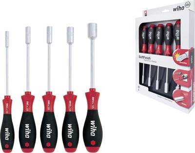 Wiha 341 K5 Werkstatt Schraubendreher-Set 5teilig Außen-Sechskant