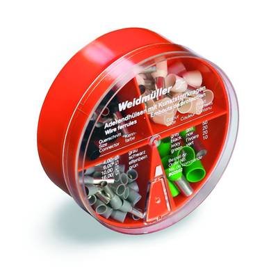 Weidmüller 9025400000 Aderendhülsen-Sortiment 4 mm², 6 mm², 10 mm², 16 mm² Teilisoliert Grau, Gelb, Rot, Blau 100 St.