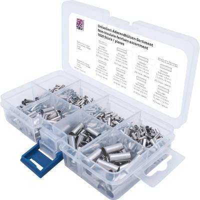 TRU COMPONENTS T1903C034 Aderendhülsen-Sortiment 0.75 mm², 1 mm², 1.5 mm², 2.5 mm², 4 mm², 6 mm², 10 mm², 16 mm² Unisoli
