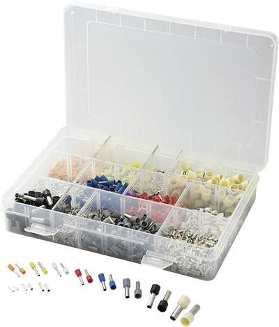 TRU COMPONENTS 737030 Aderendhülsen-Sortiment 0.5 mm², 0.75 mm², 1 mm², 1.5 mm², 2.5 mm², 4 mm², 6 mm², 10 mm² Orange, W